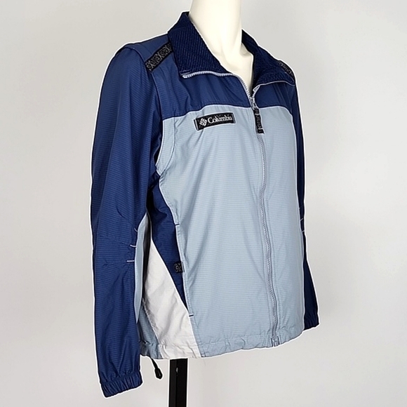 Columbia Women Vintage Packable Convertible Lightweight Jacket Vest Blue Size M - Picture 3 of 16